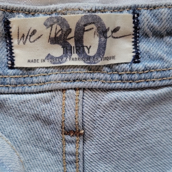 Free People Florence Flare Hi Waist Light Blue Women's Jeans Wide Leg Size 30 - Picture 9 of 14